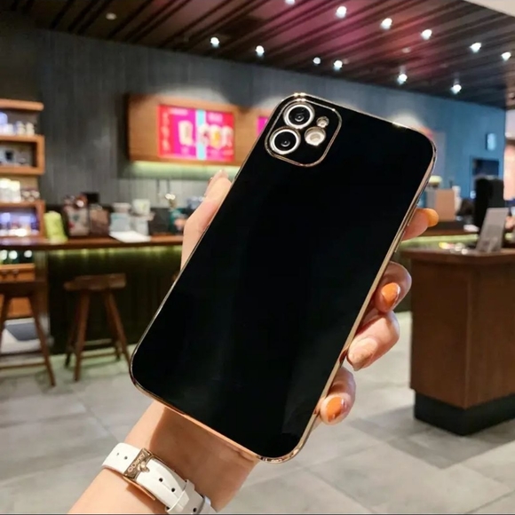 Minimalist Electroplated Case For iPhone 14 Pro Max - BLACK-SALE - Picture 1 of 7